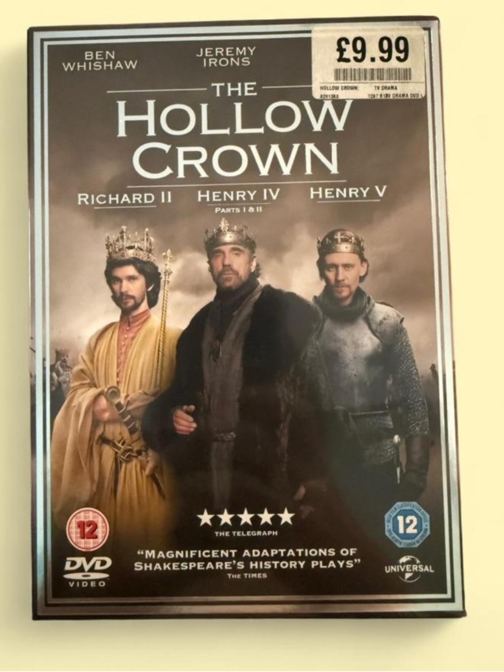 The Hollow Crown DVD Box Set | 3 Parts | Factory Sealed